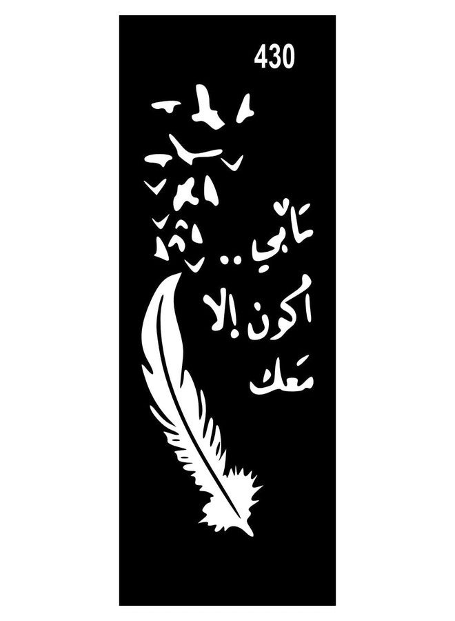 ORDERSHOCK All-Season Mehndi Stencil Sticker Set for Creative Expression for Kids & Adults Both Sticker - Image 1